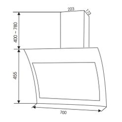 Máy hút mùi gắn tường FS 3689WN/BN-90 (Đen / Trắng)