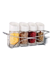 Bộ Gia Vị 4 Món Khay Inox Moriitalia - 8704002
