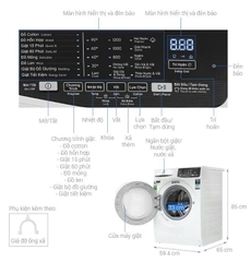 Máy giặt Electrolux UltimateCare 100 Inverter 9 kg EWF9025DQWB