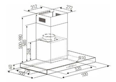 Máy hút mùi áp tường Arber AB-700RA
