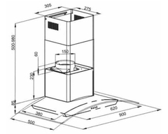 Máy hút khói khử mùi Arber AB-900M - Hàng chính hãng