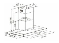 Máy hút mùi áp tường Arber AB-900RA