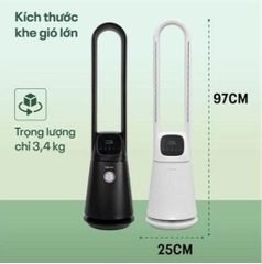 Quạt không cánh lọc không khí khử khuẩn Anion+ UV, kết nối WIFI Fujihome BF065