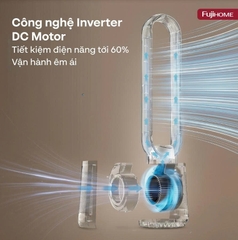 Quạt không cánh lọc không khí HEPA, ra lệnh giọng nói Fujihome LUXURY BF15-HEPA-VOICE