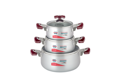 Bộ nồi anod SUNHOUSE SH6633-20 quai EB (16, 20, 24)