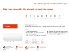 Máy Nước Nóng Viessmann Vitowell Comfort C2 S30 2,5KW-VN Classic Gián Tiếp 30 Lít Kiểu Ngang