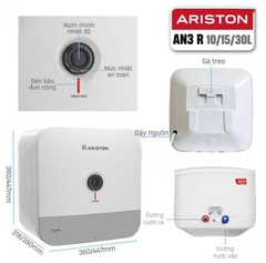 Bình nóng lạnh 30L Ariston AN3 30R VN . Công lắp đặt 200.000 /1 bình