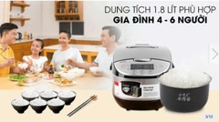 Nồi cơm điện tử Toshiba 1.8 lít RC-18DR2PV(K) / RC-18DR2PV(W)