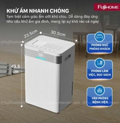 Máy hút ẩm dân dụng Fujihome DH16NW (phiên bản nâng cấp có HEPA)