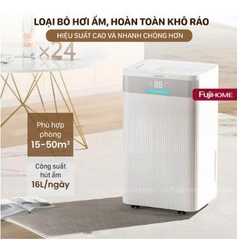 Máy hút ẩm dân dụng Fujihome DH20NW (phiên bản nâng cấp có HEPA)