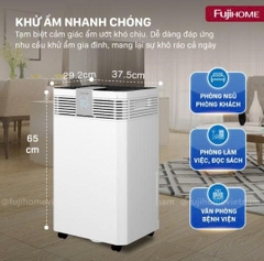 Máy hút ẩm công suất lớn Fujihome DH60W-HEPA