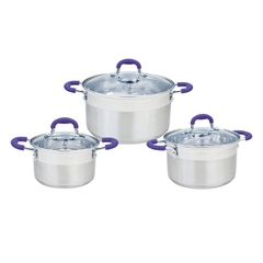 Bộ nồi inox smartcook 3 chiếc cỡ 16, 20, 24cm