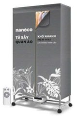 Tủ sấy quần áo có remnote và điều khiển cảm ứng Nanoco model NCD2024RC (Công suất 2000W, Sức chứa ≤ 30kg)