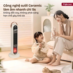 Quạt sưởi gốm điều khiển bằng giọng nói Fujihome FH202