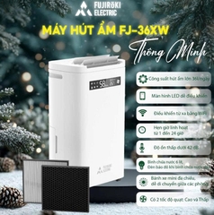 MÁY HÚT ẨM VÀ LỌC KHÔNG KHÍ FUJIROKI FJ-36XW