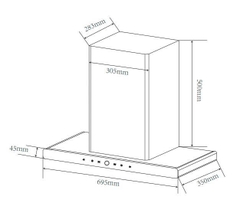 Máy hút khử mùi Faster FS 350S - 70T