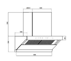 Máy hút mùi điều khiển giọng nói thông minh Faster FS 35AI Autoclean