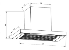 Máy hút mùi gắn tường tự động làm sạch Faster FS 35TS Autoclean