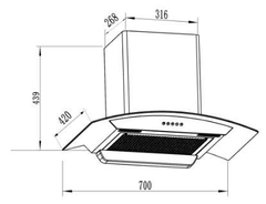 Máy hút mùi Faster FS CH370S