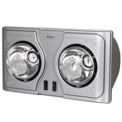 Đèn sưởi nhà tắm 2 bóng Hans H2B - Hàng chính hãng