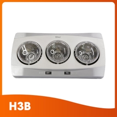 Đèn Sưởi Nhà Tắm Hans 3 bóng H3B - Hàng Chính Hãng
