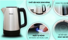 Bình đun siêu tốc Philips 1.7 lít HD9350