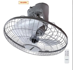 Quạt đảo trần có remote Nanoco NOF1603G-RC (Màu Xám)