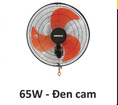 Quạt treo tường Nanoco NWF1822 Màu Đen Cam, 65W