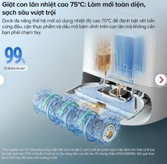 Robot hút bụi Roborock Qrevo Curv 2 Flow | Lực hút 20.000 Pa