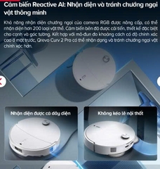 Robot hút bụi Roborock Qrevo Curv 2 Pro | Lực hút 25.000 Pa