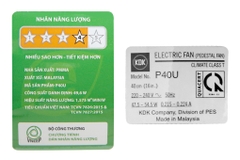 Quạt đứng KDK P40U - Hàng Chính Hãng
