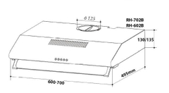 Máy hút mùi Romal RH - 702B