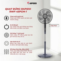 Quạt đứng Rapido RWF-45PGM-1