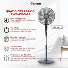 Quạt đứng Rapido RWF-45SGM-1