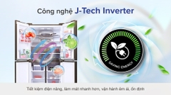 Tủ lạnh Sharp Inverter 525 lít Multi Door SJ-FXP600VG-BK