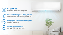 Điều hòa LG 1 chiều  Inverter 9000btu 1 HP V10WIN1