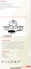 Bộ nồi cao cấp CANZY CZ 8LD NOBLE