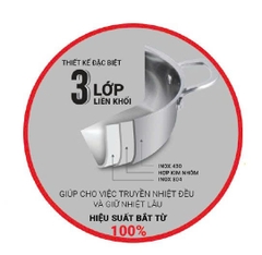 Bộ nồi đáy liền ZEGU ZCW-7314 cao cấp