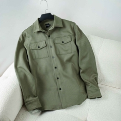 Áo khoác sơ mi nam phong cách hàn, chất vải cotton vân chéo Jacke Shirt AMANLAB