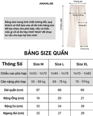 Quần KAKI PALE Pants AMANLAB