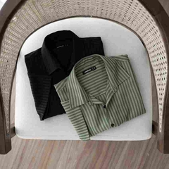 Sơ Mi Sọc Họa Tiết VYN AMANLAB