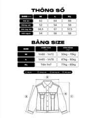 Áo khoác sọc jean denim Zestline Jacket AMANLAB