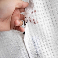 Áo sơ mi tay ngắn, chất vải COTTON NET mặc mát, đi biển đi du lịch màu Trắng, Đen , Xanh