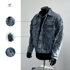 Áo Jeans Wash Demin AMANLAB
