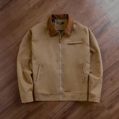 Jacket Kaki Cổ Nhung Amanlab