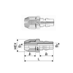 Khớp nối đầu cái 21PA