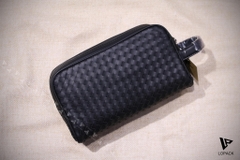 Clutch hộp xách tay da đan