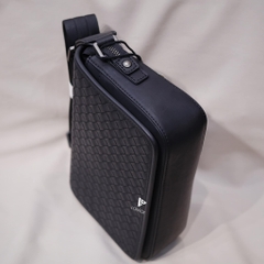 Túi đeo chéo dáng ngang da đan