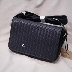 Túi đeo chéo dáng ngang da đan