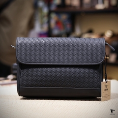 Túi đeo chéo dáng ngang da đan